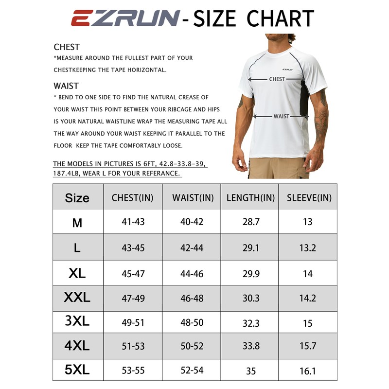 Camisetas de natación para hombre, con protección solar UV 50+,