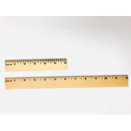 QTY 10- 6" Wood Ruler Measuring Tool School Ruler Teacher Ruler Craft Drafting