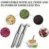 Jindizi Stainless Steel Stick Pipe Tea Steeper Strainer, with Cleaning