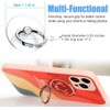 Cell Phone Ring Stand Holder，2Pcs Transparent Finger Ring Kickstand，360 Degree