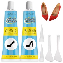 Hzutloer Heel Anti Wear Adhesive Glue,100ML Heel Cushion Protector Gel for High Heels,Casual Shoes, Leather Shoes & Flats - Transparent,Quick-Drying,Stays Put