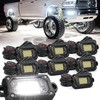 ALIGZ 8PCS 6500K Pure White Rock Lights, 60-LED 1800LM Super
