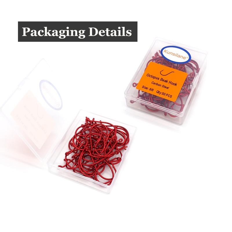 Octopus Beak Fishing Hooks Circle Hooks Offset Ultra Sharp for