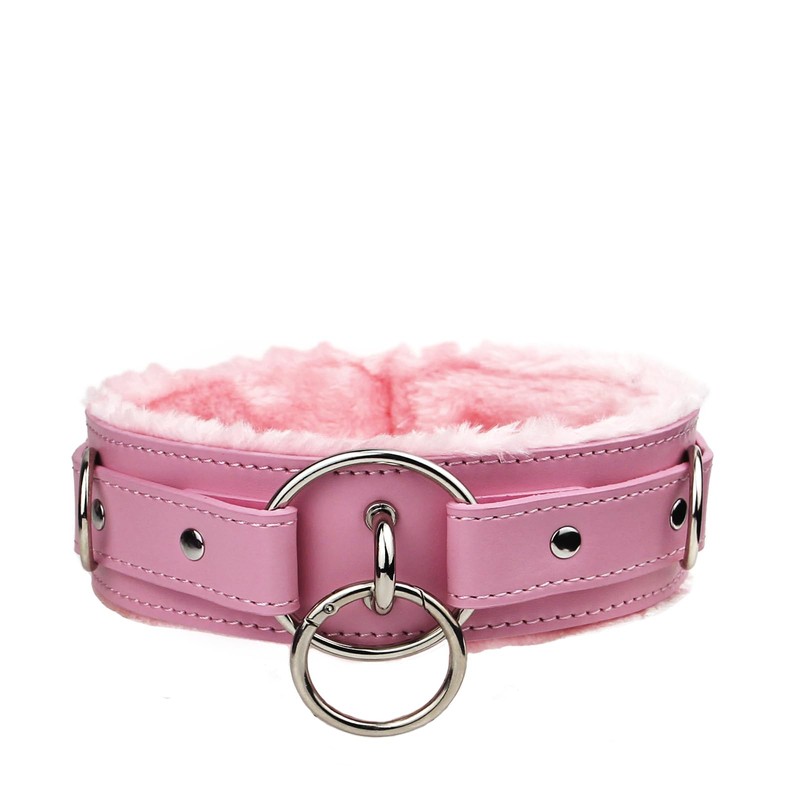Kiheony Leather choker Collar with Lock Adjustable Size for women
