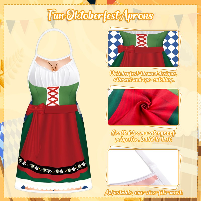 Oktoberfest Decorations Aprons: German Party Funny Apron for Couples Women