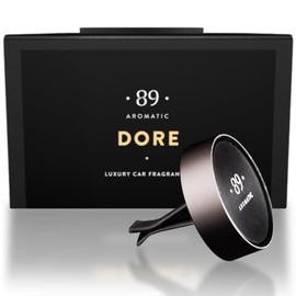 Aromatic - 89 - Elite Car Air Freshener Vent Clip - “Dore” Fragrance Capsule with Reusable Holder - Sweet Citrus & Floral for the Gourmet