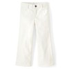 Gymboree,Girls,and Toddler Wide Leg Jeans,White Heart Twill,6