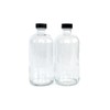 Vivaplex, 2, Clear, 16 oz Glass Bottles, with Lids