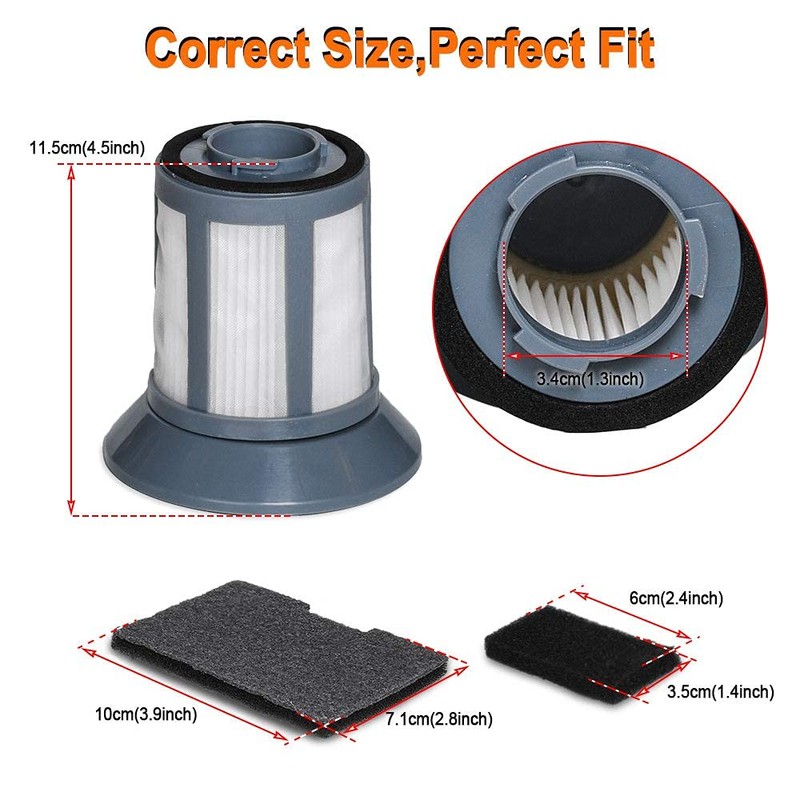 HIFROM Replacement Filter Replacement for Bissell Bagless Canister Vacuum 6489