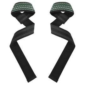 Dark Green Sots - Correas de levantamiento de pesas a rayas de 26 pulgadas, par de correas de gimnasio para levantamiento de pesas, culturismo, levantamiento de pesas y peso muerto