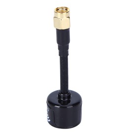 VGEBY Antenna, 5.8GHz 3dBi LHCP High Gain Antenna for Racing Drone RC Parts Accessories (Black RP‑SMA Inner Hole)