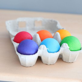 Grims Wooden Balls, Set of 6 Colors (GM10239)