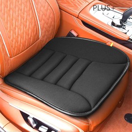 RaoRanDang Car Seat Cushion Pad for Driving, Chair Cushion for Office/Truck with Memory Foam, Seat Cushion Comfortable and Durable Black 2" Thick
