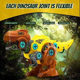 Juego de Dinosaurios de desmontaje, Juguetes Dinosaurios, Este es un Gran Regalo para Niños y Niñas a Partir de 4 Años