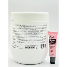 Maxy Look Hair Recipe Feed Your Hair Mask 1000 ml /33.8 fl oz - Free Lip Plumping Gloss 10ml (Macademia- Hydrating Mask)