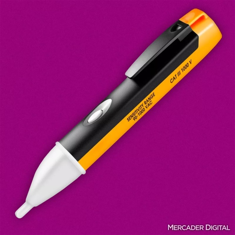 Mercader Digital 3 Pzs Detector Voltaje 90-1000 Ac Probador Corriente
