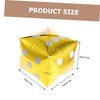 CAXUSD 5pcs Cube Foil Balloons Aluminum Dice Balloons for Theme
