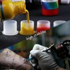 Yuronam 300PCS Medium Tatoo Ink Caps with Base Plastic Pigment