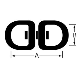 Nissa Chain P-178 Nickel Swivel Can 1.8 inches (46 mm)