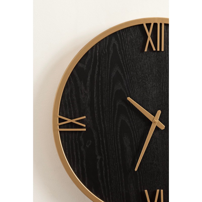 Kate and Laurel Pronte Modern Round Wood and Metal Wall
