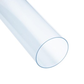 POWERTEC Clear PVC Pipe 4" x 36" Long, 1PK Rigid Plastic Tubing, Round Tube Compatible w/Dust Collection Fittings, Hose for Woodworking Tool, Dust Collection System, Toy Cars and Bird Feeder (70272W)