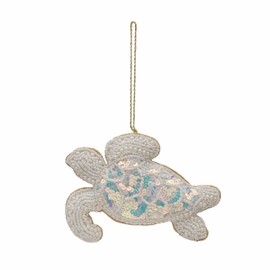 Gallerie II Pearl Shimmer Sea Turtle Ornament Multicolored