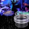 Transparent Acrylic Durable Adjustable Aquarium Fish Feeder Fish Tank Tiepiece