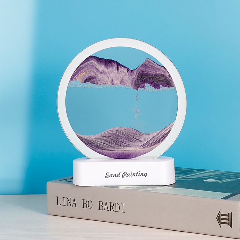 Sandscape Lamp Decorative Modern Night Lamp Gift 5 V Red