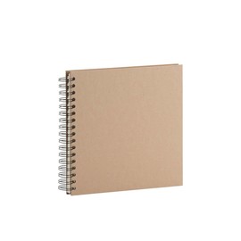 Rössler 1329452626 — S.O.H.O. Wire-O Photo Album 230 x 230 mm, 60 Off-White Pages, Kraft