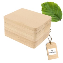 8 x Hofmeister® wooden coasters, 10 cm, decorative coasters for glasses and raclette pans, prevents stains, heat-resistant beech boards from Europe