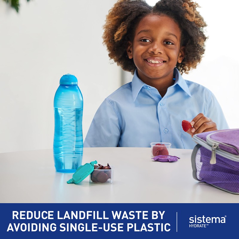 Sistema Twist 'n' Sip Squeeze Sports Water Bottle | Leakproof
