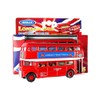 London Double Decker Red Bus Model (Pull Back & Go