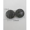 bepisof Gray Contact Lens Case - Dual Case with Leather