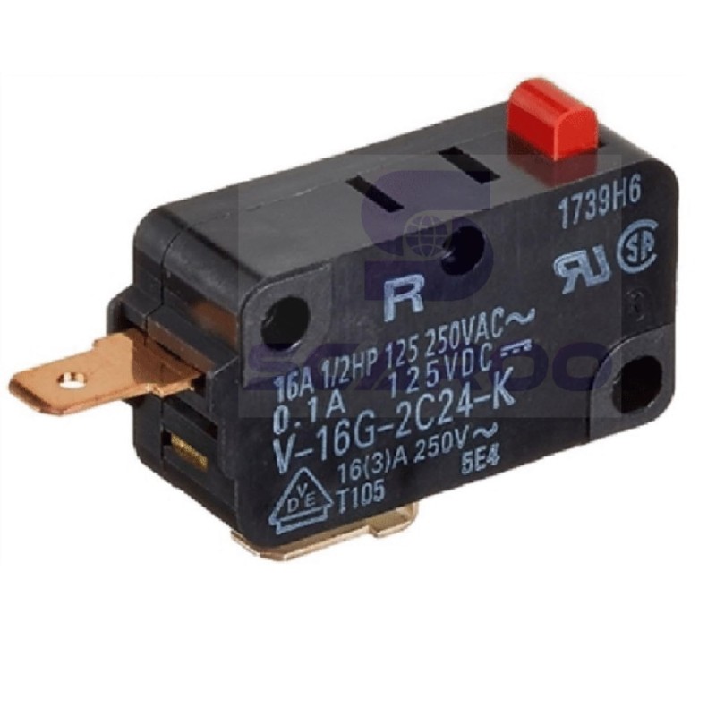 Generic WB24X830 Microwave Door Monitor Switch Replacement, Push Button, Hinge