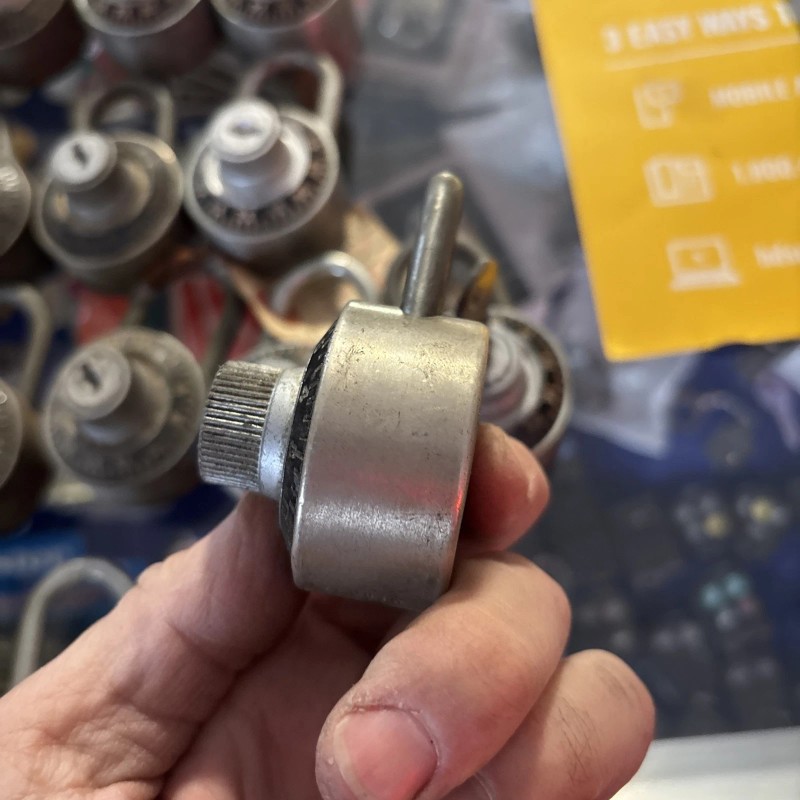 Yale & Towne Antique Combo Padlock With Key Bypass. 2