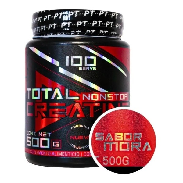 Total Nonstop Creatina Monohidratada 500gr Todos Los Sabores