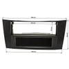 tomzz Audio 2434-011 Radio Fascia Set Compatible with Mercedes E-Class