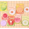 TOTUUYO 8 Style Fruit Shaped Cute Sticky Notes Watercolor Vegetable