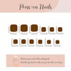 BABALAL Press on Toenails French Tips Toe Nail Press ons