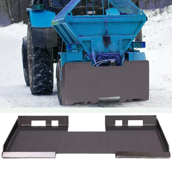 Towallmark 3/16" Thick Skid Steer Attachment Plate, 3/8" Top Bar