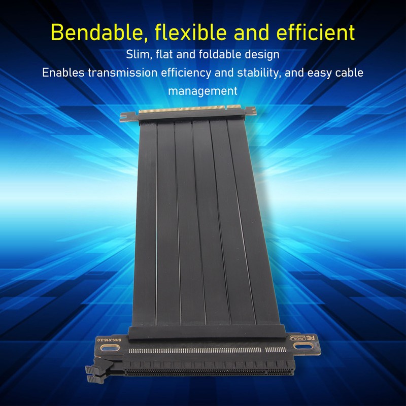 PCIE 3.0 X16 Extender Riser Cable High Shielding Property 180