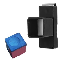 Billiard Chalk Holder, Magnetic Snooker Chalk Tip Storage Box with Clip Billiard Accessory