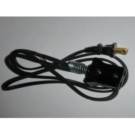 Unswitched Power Cord for Antique Sunbeam Toaster Model B (3/4" 2pin)