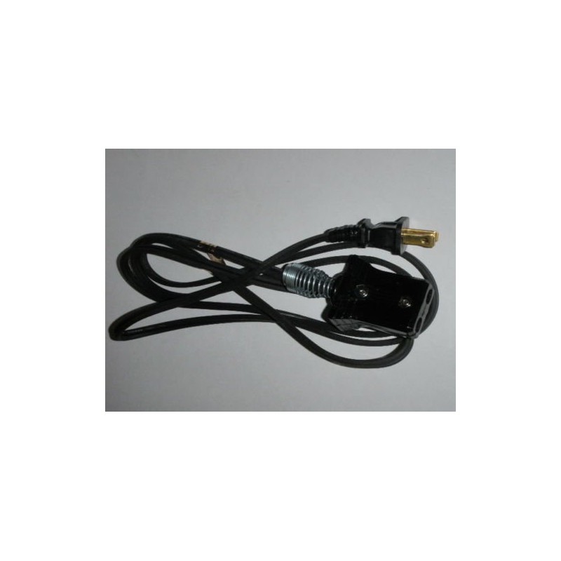 Unswitched Power Cord for Antique Sunbeam Toaster Model B (3/4"