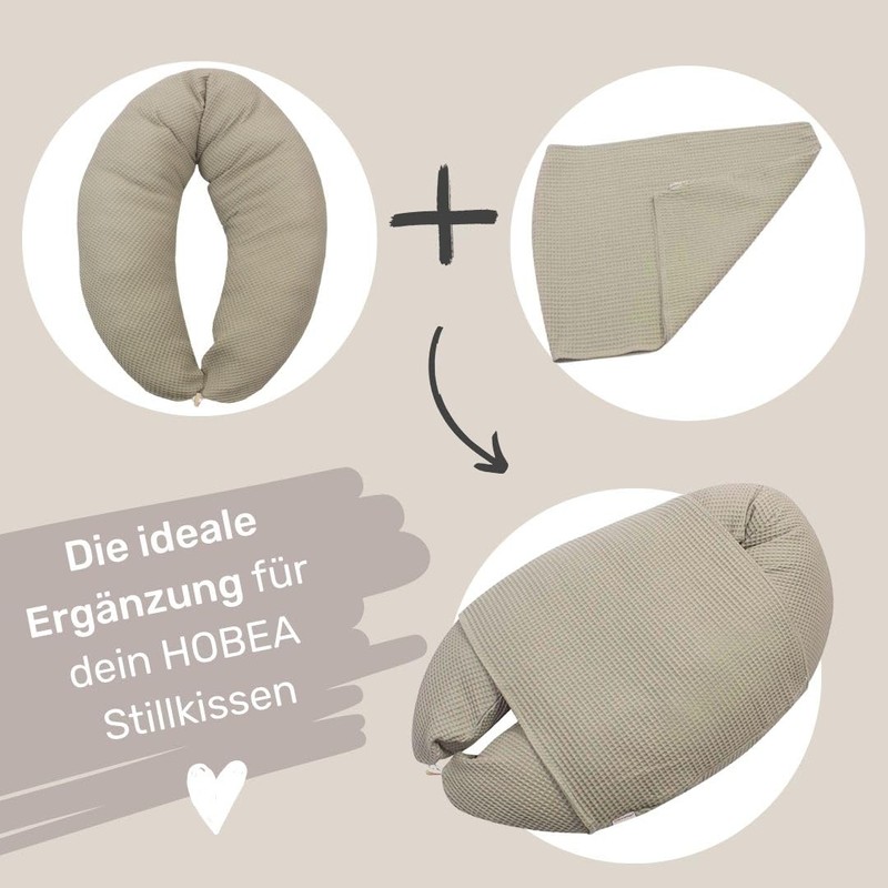 HOBEA-Germany Cover for Baby Positioning Pillow, Breastfeeding Pillow, Pregnancy Pillow,