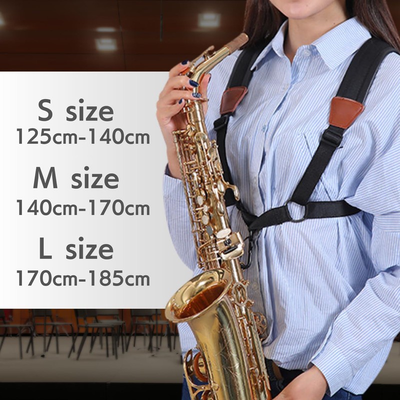 Saxophone Strap Harness, Shoulder Strap, S Size, Alto Saxophone, Baritone