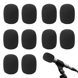 LINGJIA Pack of 12 Pop Protection Microphone, Microphone Wind Protection, Microphone Foam, Windscreen Foam Cover Set for Lavalier Lapel Microphone, Explosion-proof Filter, Suitable for Indoor,