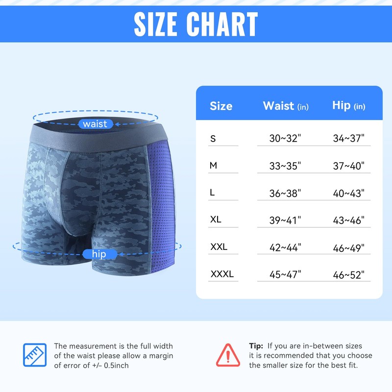 Incontinence Boxers for Men, Washable Incontinence Pants Summer Thin Boxers
