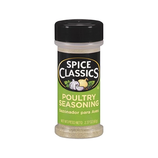 Spice Classics Poultry Seasoning, 2.37 OZ (Pack - 12)