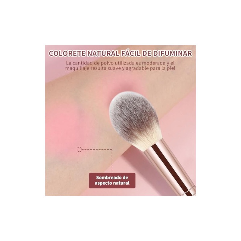 MAANGE 6Pcs Brochas Maquillaje de Doble Punta Set de Brochas